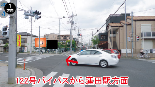 蓮田市・旧122号線蓮田駅入口B