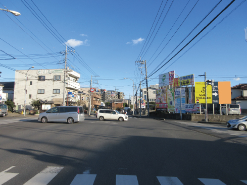 上尾市・中山道 緑丘地下横断交差点B