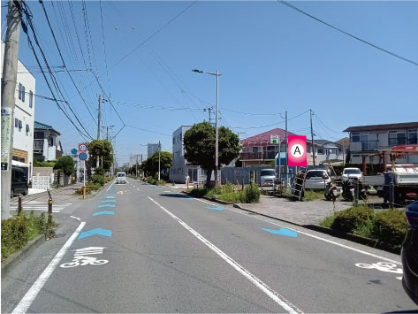 神奈川県藤沢市・辻堂  高砂歩道橋交差点付近