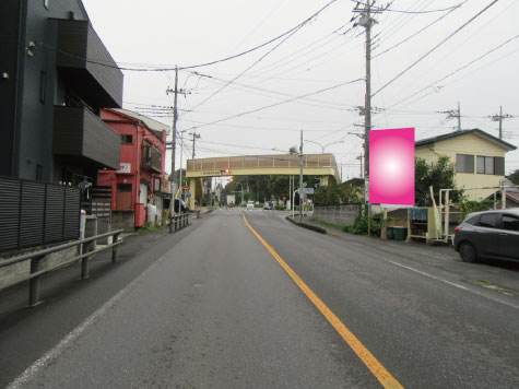 川越市・R254藤間歩道橋手前