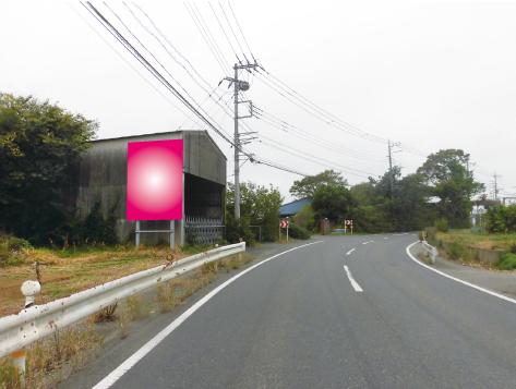川越市・県道51号線工業団地入口交差点手前