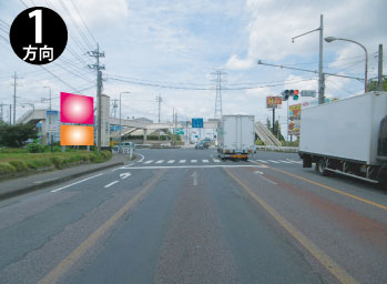 茨城県古河市・国道354×国道４号大堤交差点