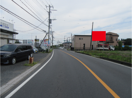 越谷市・県道48号線大砂橋交差点手前