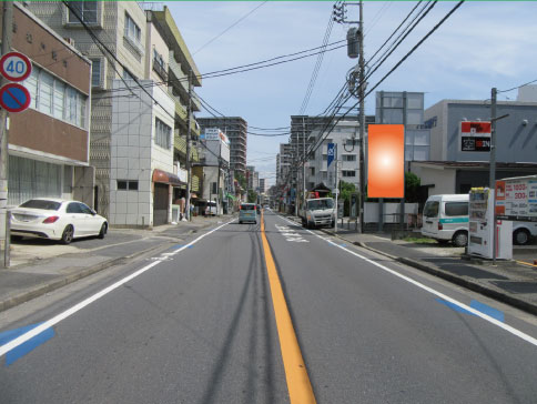 千葉県松戸市・流山街道宮前町交差点先