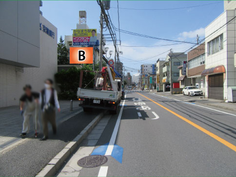 千葉県松戸市・流山街道宮前町交差点手前Ｂ