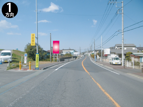 千葉県野田市・県道17号新野井バス停付近