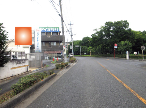 桶川市・桶川駅入口交差点先