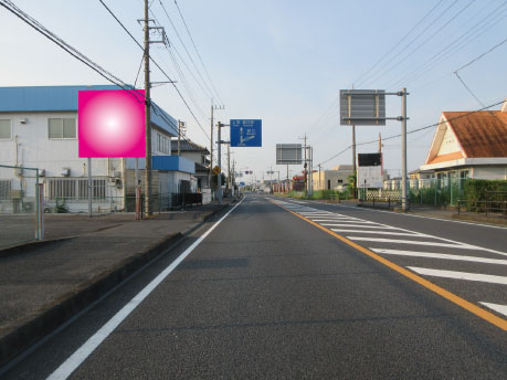 幸手市・R４号権現堂桜堤交差点先