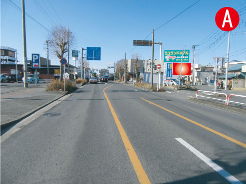群馬県・館林市県道365号線松原交差点手前