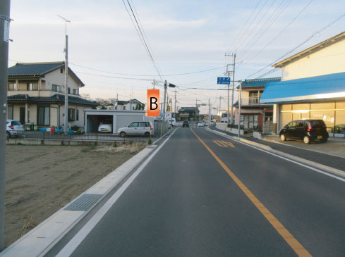 群馬県館林市・堀工町交差点B