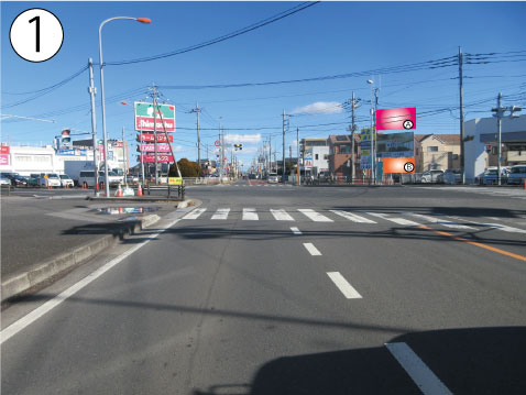 春日部市・国道16号線 南中曽根交差点 春日部市・国道16号線 南中曽根交差点