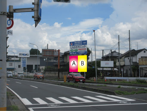 上尾市・さいたま栗橋線 原市交差点