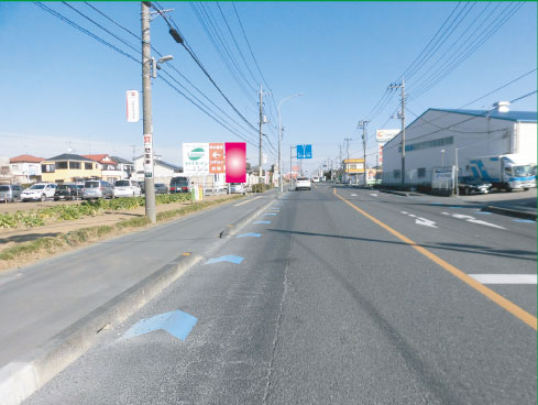 上尾市・県道51号 川越上尾線 上尾市壱丁目南交差点手前