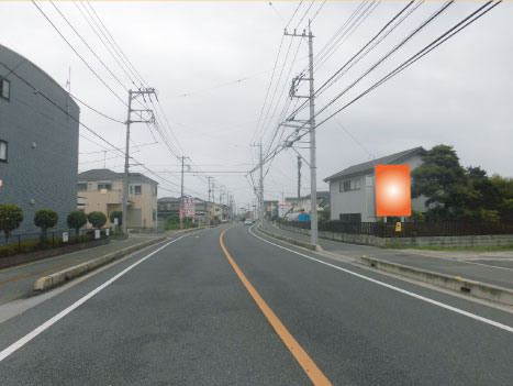 上尾市・旧中山道久保西交差点先 上尾市・旧中山道久保西交差点先