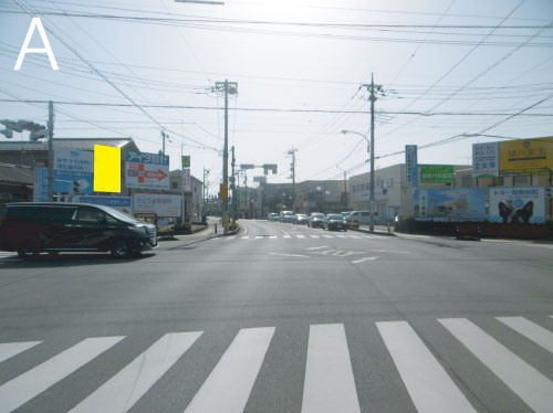 伊奈町・県道87号線 寿三丁目交差点(上段) 伊奈町・県道87号線 寿三丁目交差点(上段)