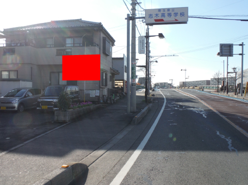 志木市・上宗岡　保谷志木線　いろは橋手前