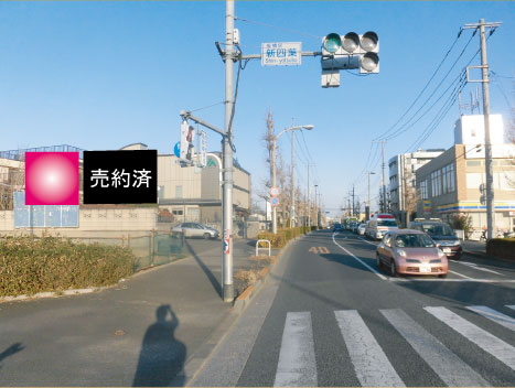 東京都板橋区・松月院通り新四葉交差点 東京都板橋区・松月院通り新四葉交差点