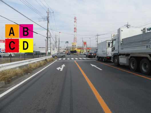 春日部市・Ｒ16号増戸北交差点