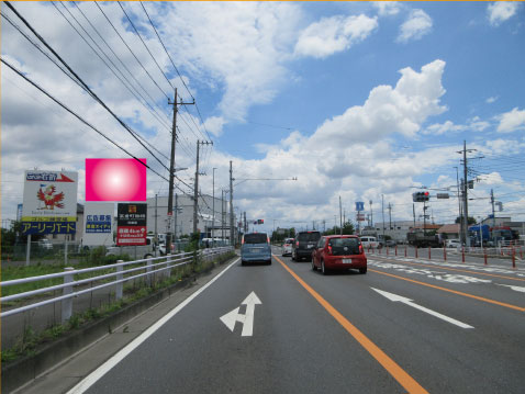 川越市・R254BP 福田交差点(川越方面) 川越市・R254BP 福田交差点(川越方面)