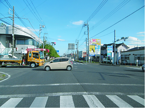 加須市・県道38号線・加須市役所入口交差点（下段）