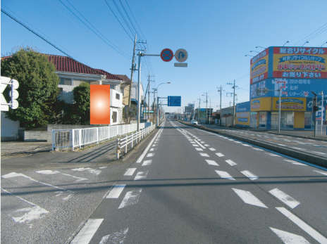 越谷市・袋山 4号バイパス下り 元荒川橋先 越谷市・袋山 4号バイパス下り 元荒川橋先
