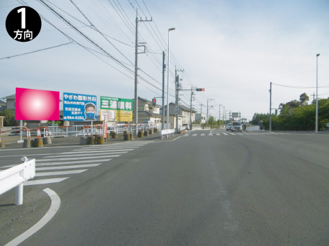 越谷市・野鳥の森入口交差点