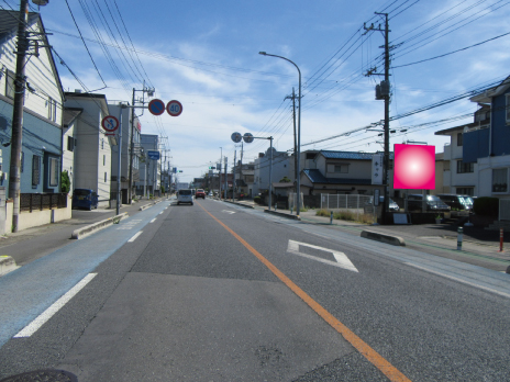 越谷市・県道49号線南越谷1丁目草加方面右側Ｂ