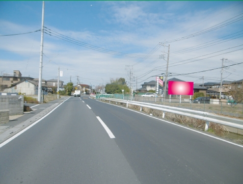 越谷市・岩槻蒲生線県民福祉村手前