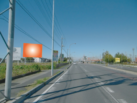 鴻巣市・国道１７号線箕田交差点手前