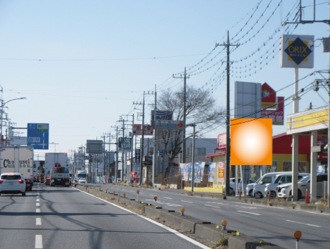 久喜市・さいたま栗橋線アクロスプラザ向い上り