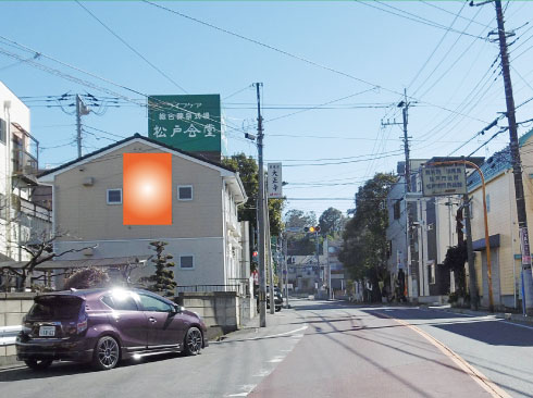 千葉県松戸市・松戸原木線戸定歴史館付近 千葉県松戸市・松戸原木線戸定歴史館付近