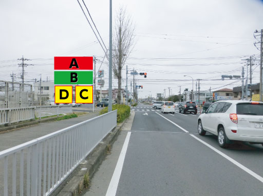千葉県成田市・日赤成田病院前交差点手前企画 千葉県成田市・日赤成田病院前交差点手前企画