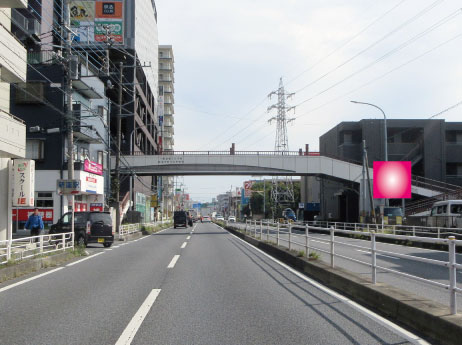 新座市・R254号 野火止歩道橋手前
