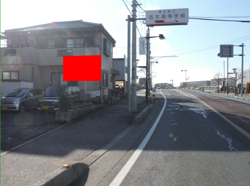 志木市・上宗岡 保谷志木線 いろは橋手前 志木市・上宗岡 保谷志木線 いろは橋手前