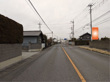 群馬県館林市・県道３１４号線赤土町交差点手前