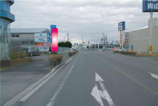 群馬県館林市・県道7号線緑町交差点手前