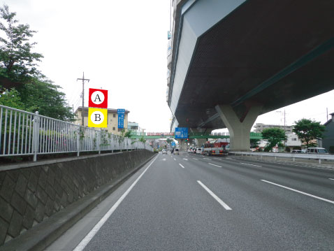 中央区・新大宮バイパス（R17号）上峰交差点手前