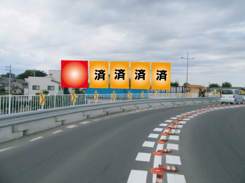 越谷市・県道52号線吉川橋 越谷市・県道52号線吉川橋